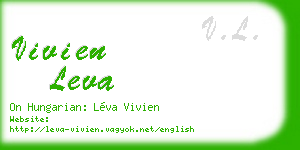 vivien leva business card