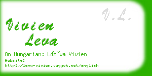 vivien leva business card